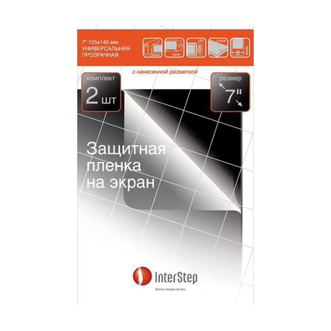 Защитные стекла и пленки InterStep универсальные 7 (2 шт)