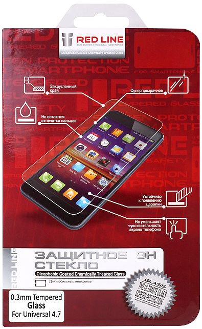 Защитные стекла и пленки Red Line универсальное 4.7 УТ000006689