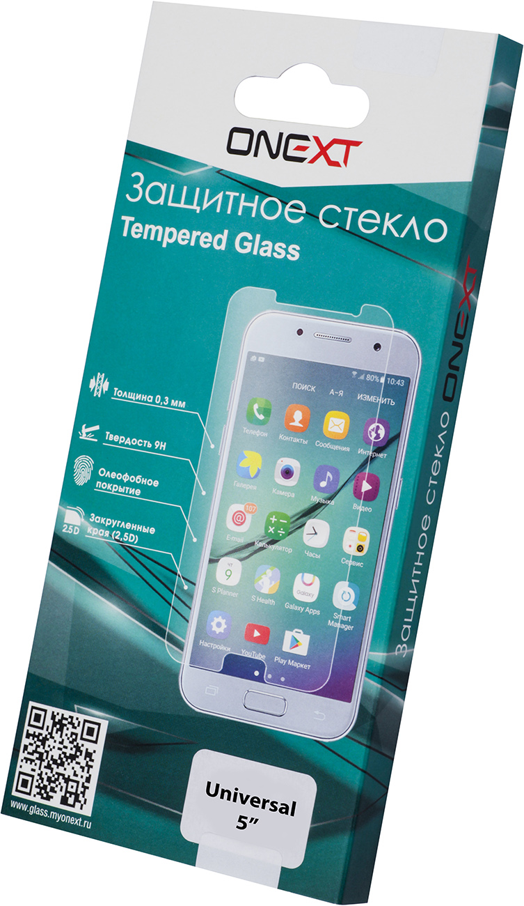 Защитные стекла и пленки Onext универсальное 5 глянцевое