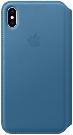 Чехол-книжка Apple Leather Folio для iPhone Xs Max «Лазурная волна»