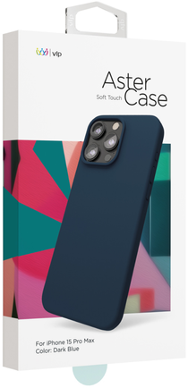 Клип-кейс VLP Aster Case для Apple iPhone 15 Pro Max тёмно-синий