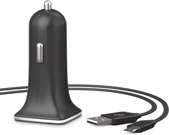Автомобильное зарядное устройство Akai microUSB CH-6D08B Black