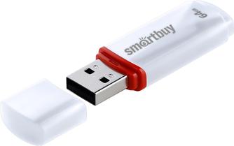 USB-накопитель SmartBuy Crown 64GB USB 2.0 White