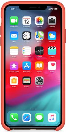 Клип-кейс Apple Silicone Case для iPhone Xs Max «Спелый нектарин»