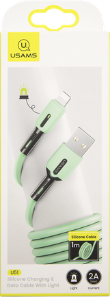 Кабель Usams SJ431 USB to Apple Lightning 1m Mint