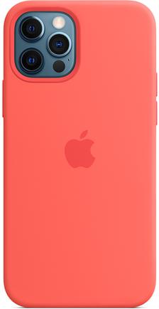 Клип-кейс Apple Silicone Case with MagSafe для iPhone 12/12 Pro «Розовый цитрус»