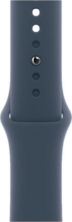 Умные часы Apple Watch Series 9 GPS + Cellular, 41mm Stainless Steel Silver с синим ремешком M/L