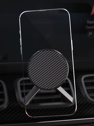 Автомобильный держатель VLP Carbon Mount Magsafe для Apple iPhone чёрный
