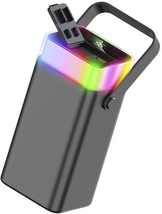 Портативное зарядное устройство TFN Aurora RGB 40000mAh Gray