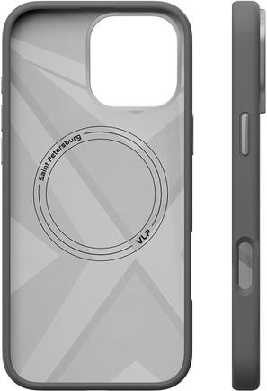 Клип-кейс VLP Aster Pro Case для Apple iPhone 16 Pro с MagSafe серый