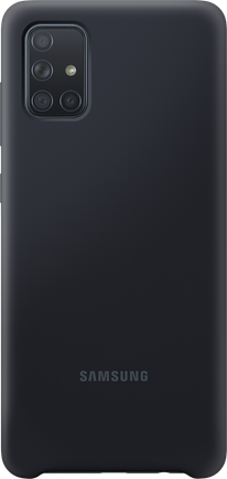 Клип-кейс Samsung Silicone Cover A71 Black