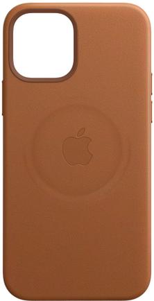 Клип-кейс Apple Leather Case with MagSafe для iPhone 12 Pro Max Золотисто-коричневый