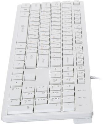 Клавиатура проводная Oklick 500M Multimedia Slim White