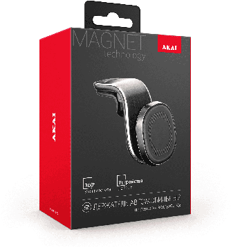 Автомобильный держатель магнитный Akai PM-530MV Black