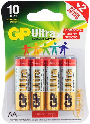 Батарейки GP Ultra Alkaline AA (4 шт)