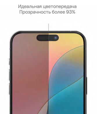 Защитное стекло uBear Extreme Nano Shield для Apple iPhone 16 Black