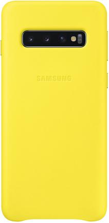 Клип-кейс Samsung Leather Cover S10 Yellow