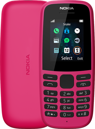 Мобильный телефон Nokia 105 TA-1203 Pink