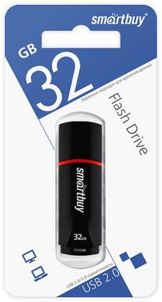 USB-накопитель SmartBuy Crown 32GB USB 2.0 Black
