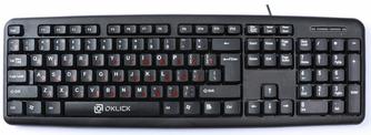Клавиатура проводная Oklick 90M Black