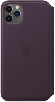 Чехол-книжка Apple Leather Folio для iPhone 11 Pro Max «Спелый баклажан»
