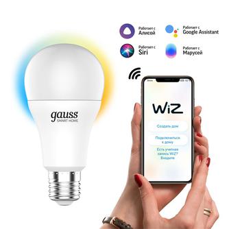 Умная лампочка Gauss Smart Home SMD RGBW A60 E27 White
