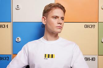 футболка с полосами белая 2XL–3XL