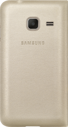 Чехол-книжка Samsung Flip Cover Galaxy J1 mini Gold