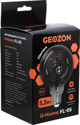 Умная лампочка Geozon FL-05 E27 Black