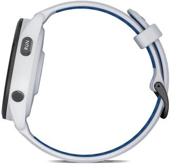 Умные часы Garmin Forerunner 265 46mm Black/Whitestone, с серо-синим ремешком