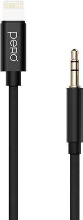 Изображение товара Кабель Pero MC-02 Lightning to 3.5 jack длиной 1м черный