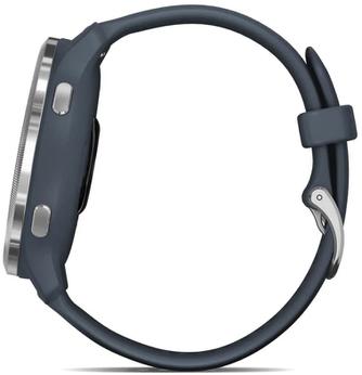 Умные часы Garmin Venu 2 45mm Silver/Blue, с синим ремешком