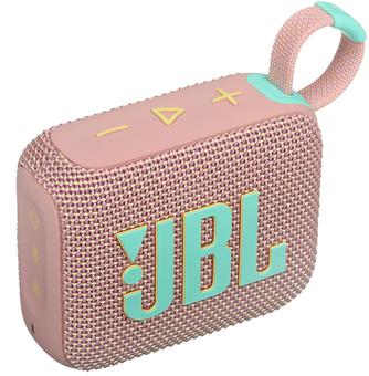 Изображение товара Портативная беспроводная колонка JBL Go 4 Pink с защитой IP67