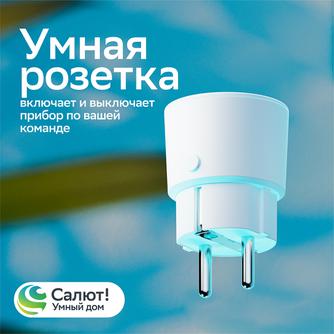 Умная розетка Sber SBDV-00123W белая