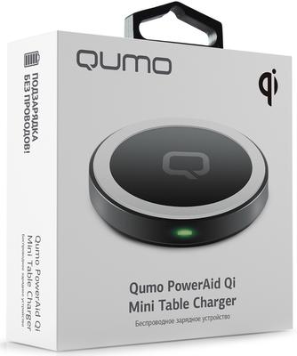 Беспроводное зарядное устройство Qumo PowerAid Qi Mini Black