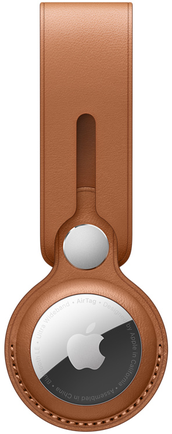 Чехол-подвеска Apple AirTag Leather Loop Золотисто-коричневый
