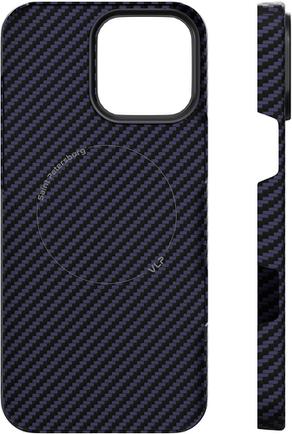Клип-кейс VLP Kevlar Case для Apple iPhone 16 Pro Max с MagSafe тёмно-синий