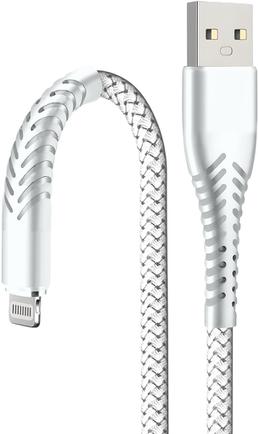 Кабель BoraSCO USB to Apple Lightning 1m White