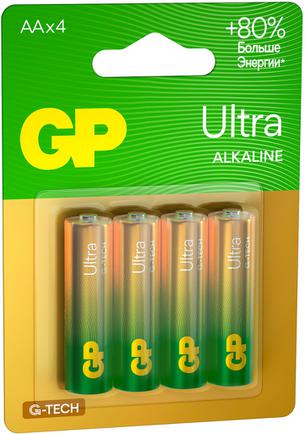 Батарейки GP Ultra Alkaline G-Tech AA (4 шт)