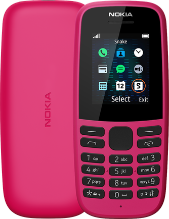 Мобильный телефон Nokia 105 Dual SIM TA-1174 Pink