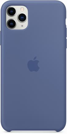 Клип-кейс Apple Silicone Case для iPhone 11 Pro Max «Синий лён»