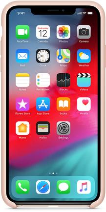 Клип-кейс Apple Silicone Case для iPhone Xs Max «Розовый пион»