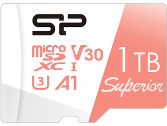 Карта памяти Silicon Power Superior DV3 microSDXC UHS-I Class 10 1TB с адаптером