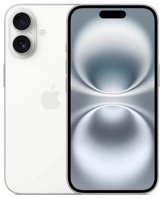 Смартфон Apple iPhone 16 256GB White (Nano+eSIM)