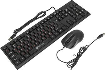 Комплект клавиатура и мышь Oklick 620M Black