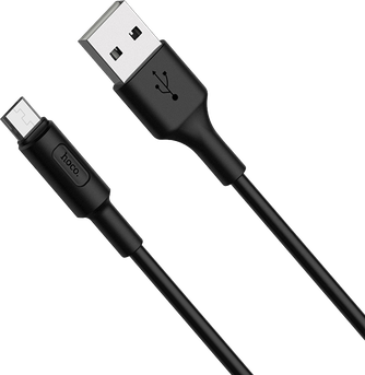 Кабель Hoco RA1 USB to microUSB 1m Black