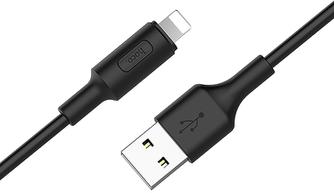 Кабель Hoco RA1 USB to Apple Lightning 1m Black