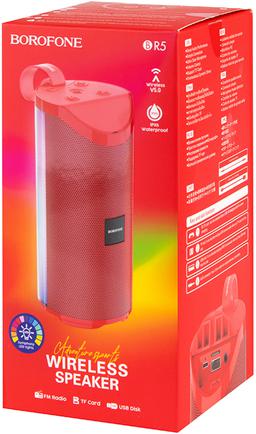 Портативная колонка Borofone BR5 Adventure Sports Red