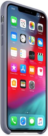 Клип-кейс Apple Silicone Case для iPhone Xs Max «Тёмная лаванда»