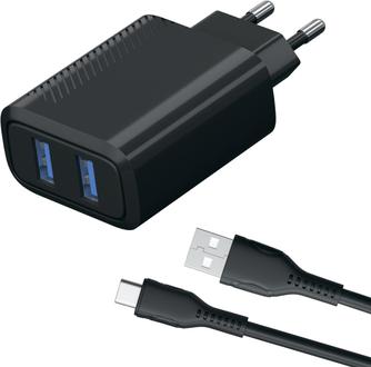 Зарядное устройство Red Line NT-5 с кабелем USB-C Black